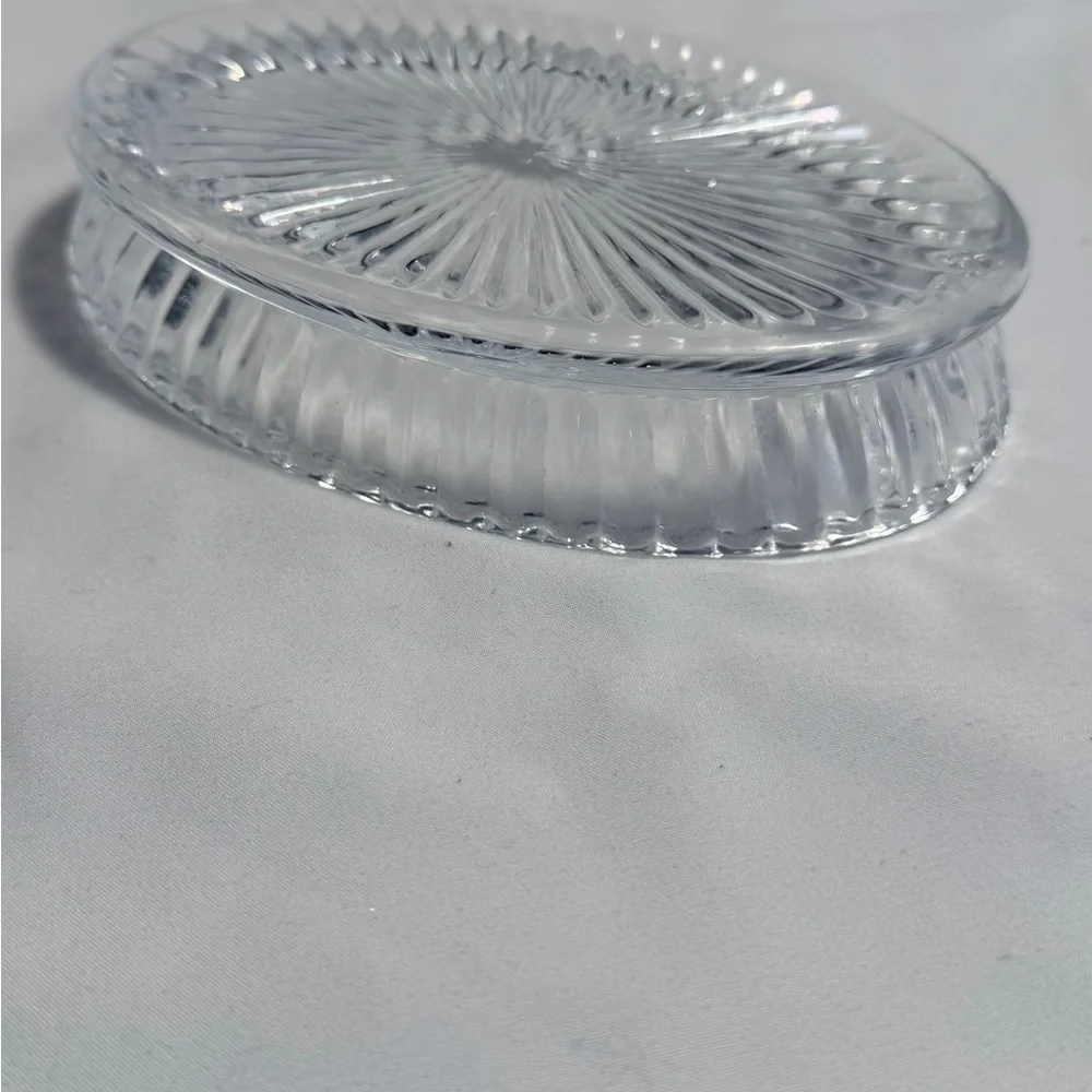 Elegant Clear Glass Vanity Tray